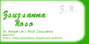 zsuzsanna moso business card